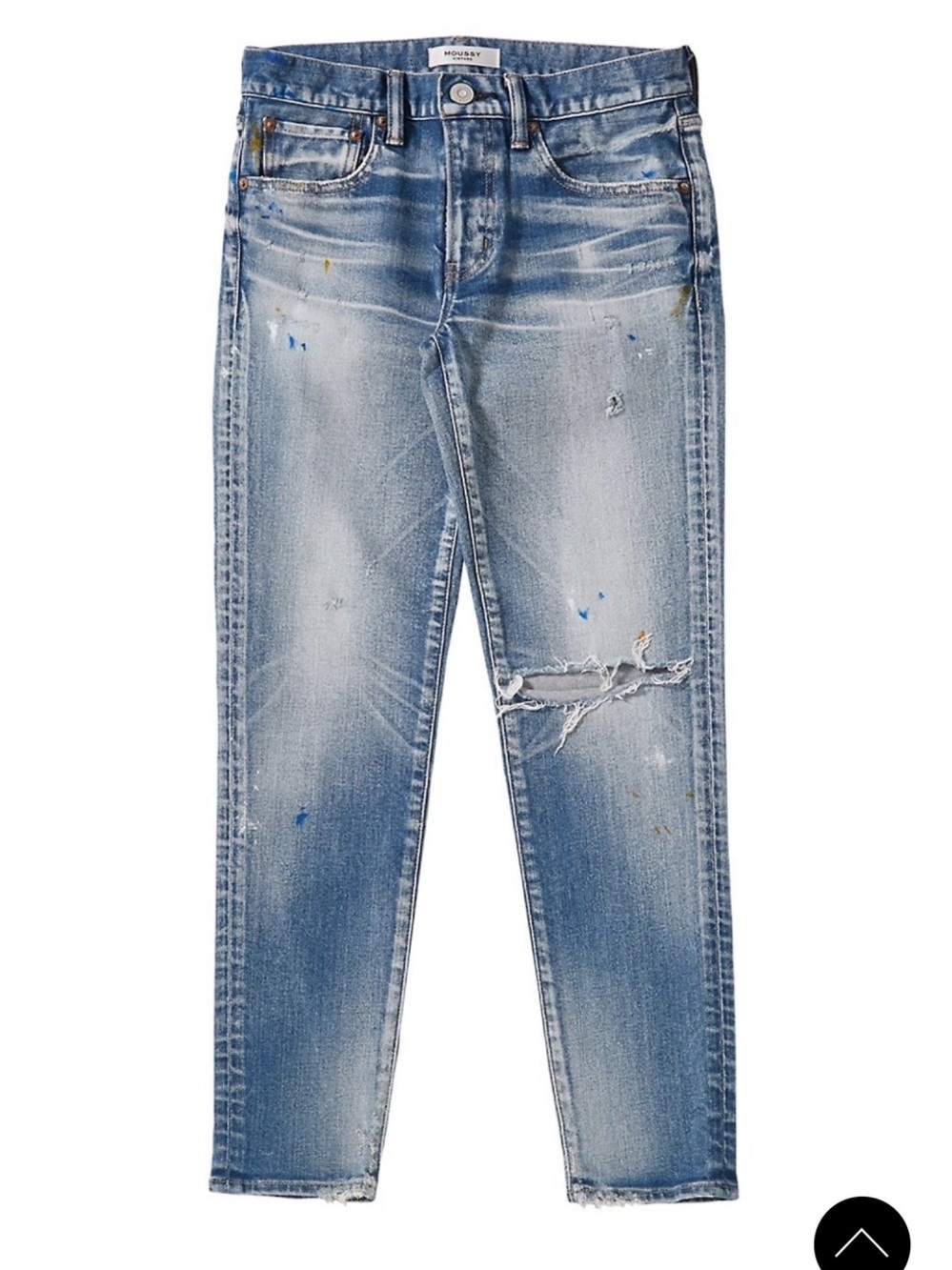 Moussy Vintage MV Dixie Distressed Skinny Jeans